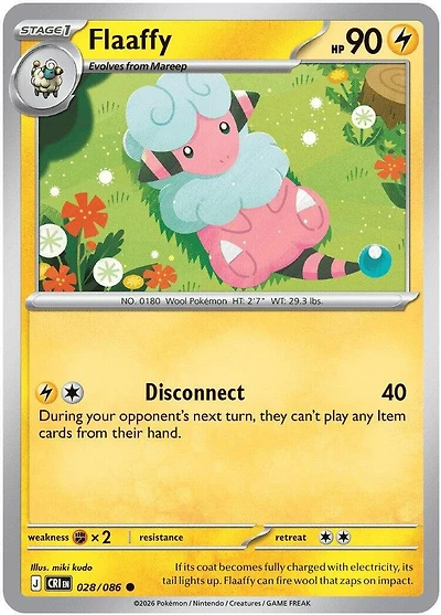 Flaaffy - 028/086 - Common - Reverse Holo
