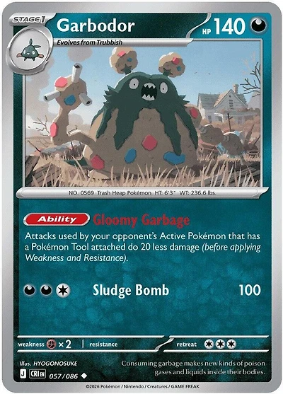 Garbodor - 057/086 - Uncommon - Reverse Holo