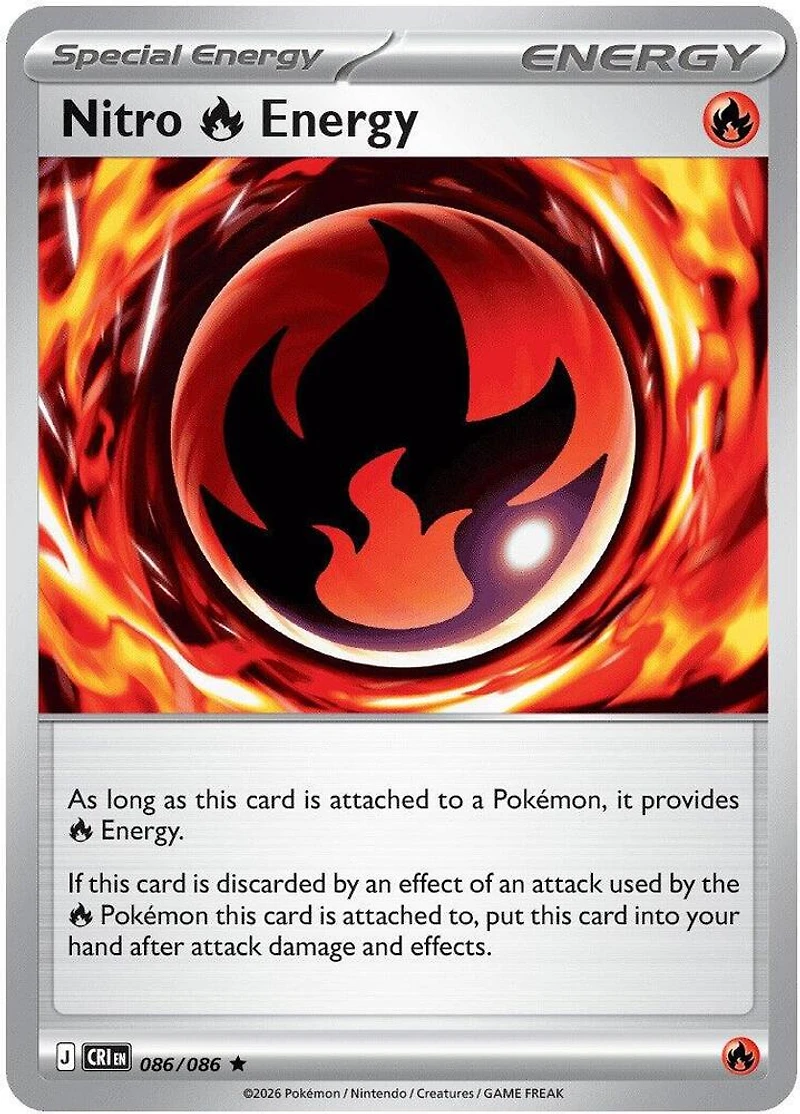 Nitro Fire Energy - 086/086 - Holo Rare