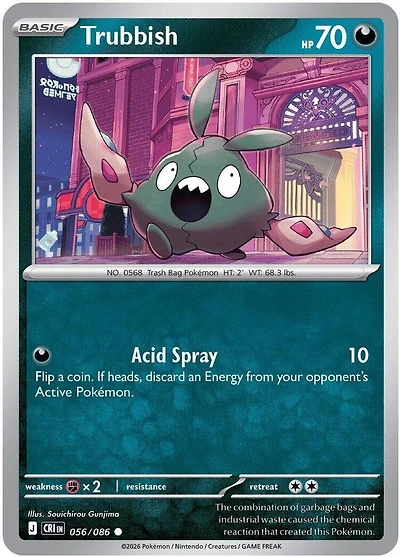 Trubbish - 056/086 - Common - Reverse Holo