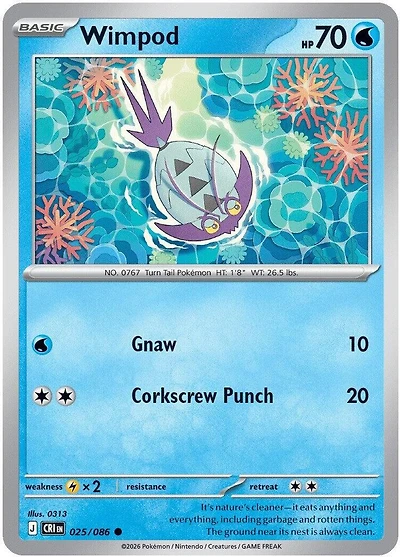 Wimpod - 025/086 - Common - Reverse Holo