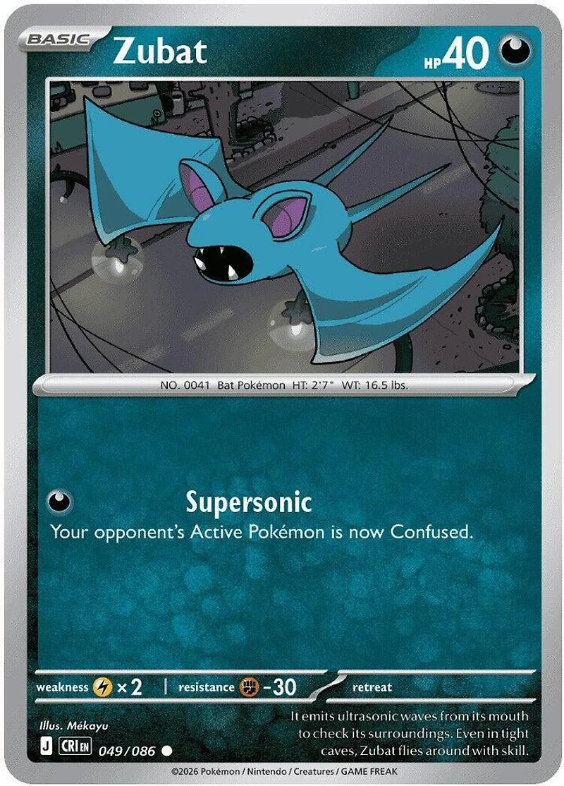 Zubat - 049/086 - Common - Reverse Holo