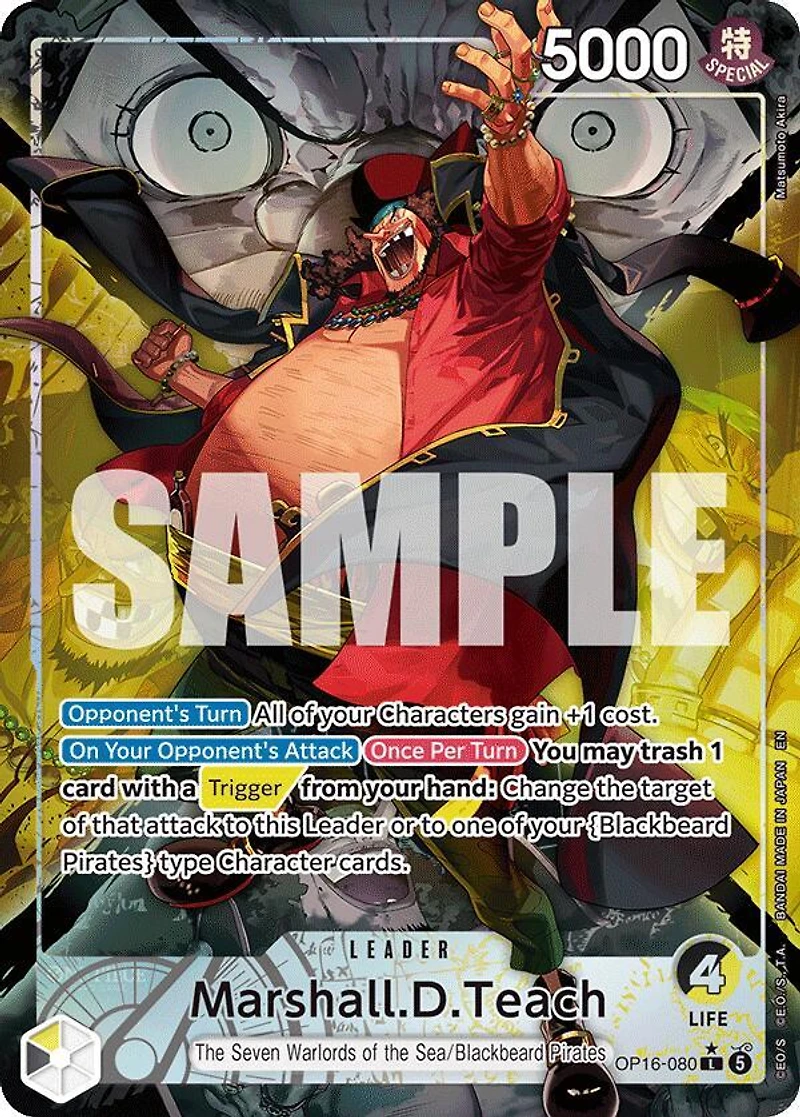 Marshall.D.Teach (Alternate Art) - OP16-080 - L - Foil