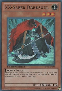 XX-Saber Darksoul - CT08-EN017 - Super Rare - Limited Edition