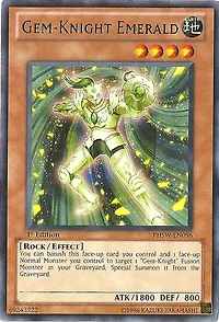 Gem-Knight Emerald - PHSW-EN096 - Rare - 1st Edition