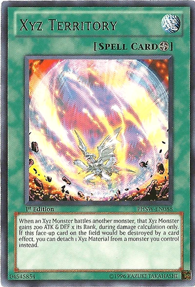 Xyz Territory - PHSW-EN088 - Rare - 1st Edition