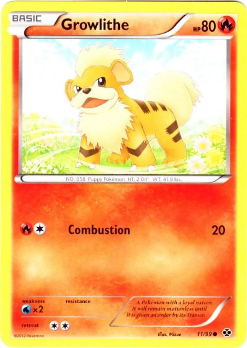 Growlithe - 11/99 Common