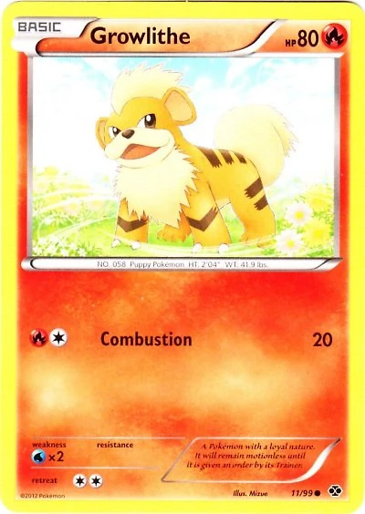 Growlithe - 11/99 Common