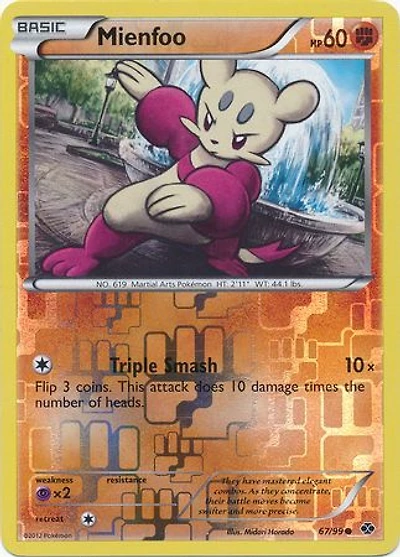 Mienfoo - 67/99 - Common - Reverse Holo