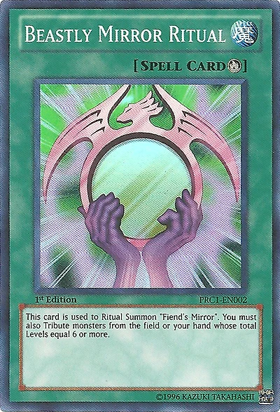 Beastly Mirror Ritual - PRC1-EN002 - Super Rare - 1st Edition