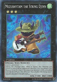 Muzurhythm the String Djinn - YS12-EN040 - Super Rare - 1st Edition