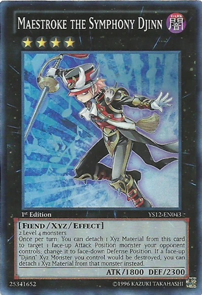 Maestroke the Symphony Djinn - YS12-EN043 - Super Rare - 1st Edition