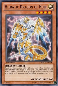 Hieratic Dragon of Nuit - GAOV-EN018 - Common - 1st Edition