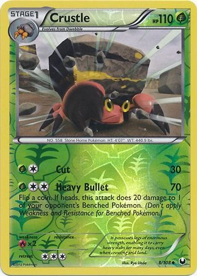 Crustle - 8/108 - Uncommon - Reverse Holo