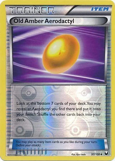 Old Amber Aerodactyl - 97/108 - Uncommon - Reverse Holo