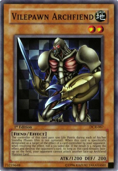 Vilepawn Archfiend - DCR-067 - Common - 1st Edition