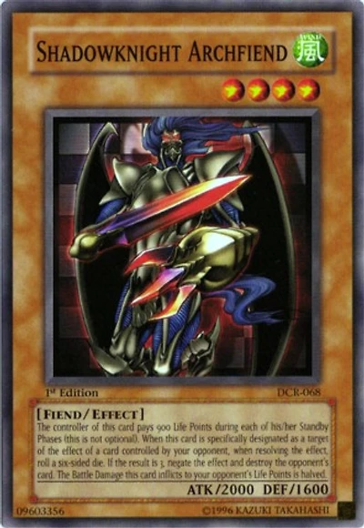Shadowknight Archfiend - DCR-068 - Common - 1st Edition