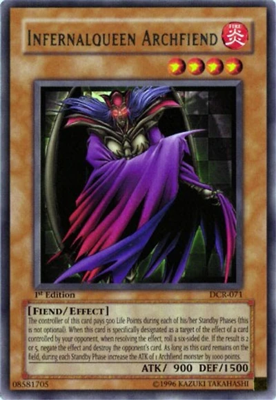 Infernalqueen Archfiend - DCR-071 Rare 1st Edition