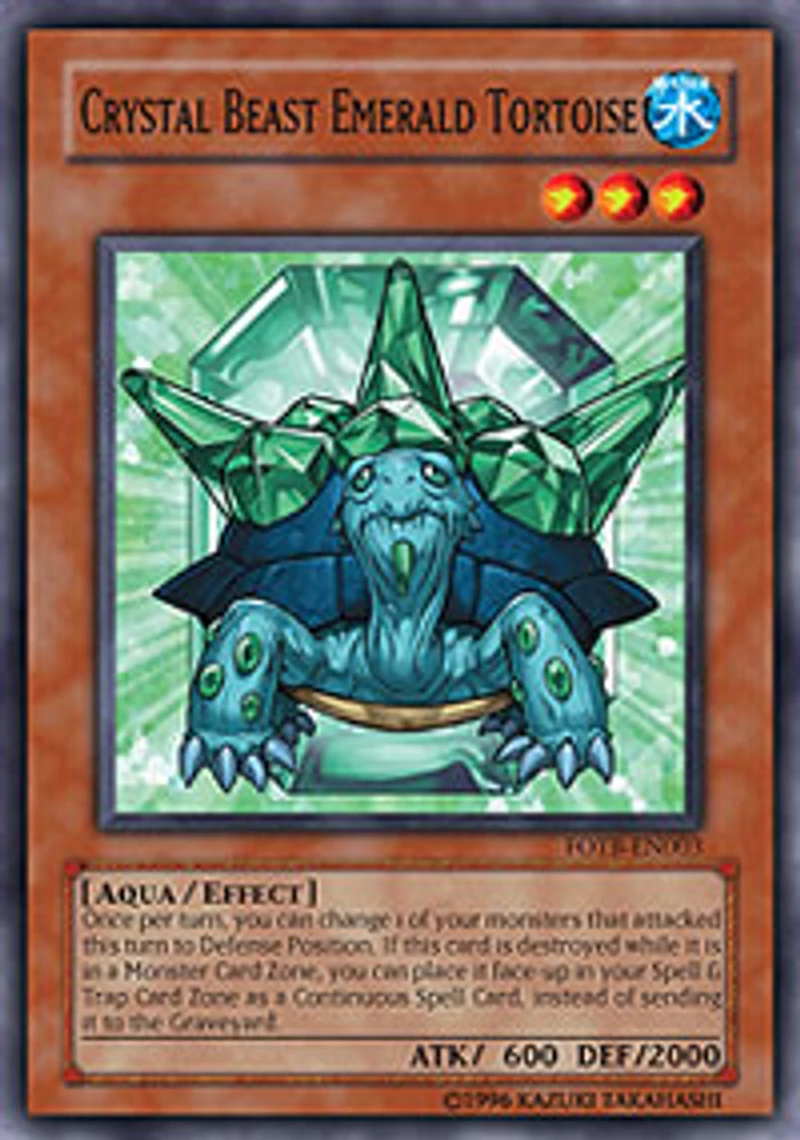 Crystal Beast Emerald Tortoise - FOTB-EN003 - Common - 1st Edition