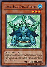 Crystal Beast Emerald Tortoise - FOTB-EN003 - Common - 1st Edition