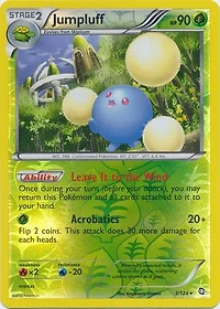 Jumpluff - 3/124 - Rare - Reverse Holo