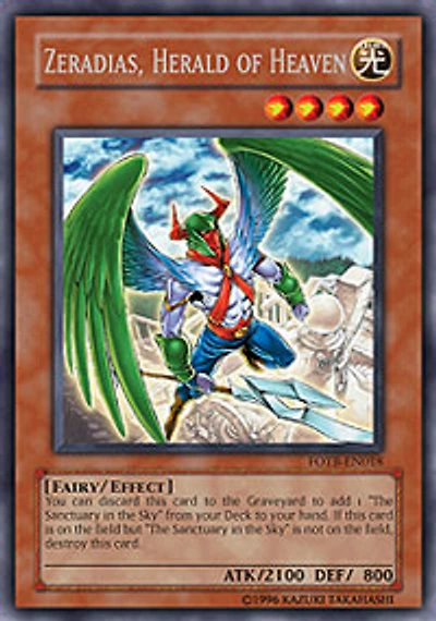 Zeradias, Herald of Heaven - FOTB-EN018 - Rare - 1st Edition