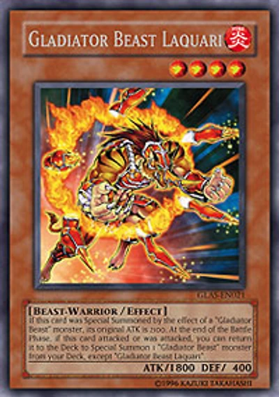 Gladiator Beast Laquari - GLAS-EN021 - Rare - 1st Edition