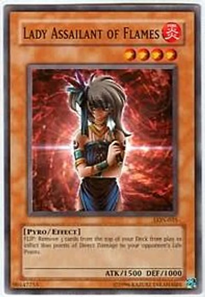 Lady Assailant of Flames - LON-035 - Common - 1st Edition