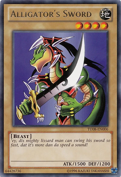 Alligator's Sword - TU08-EN006 - Rare - Unlimited Edition
