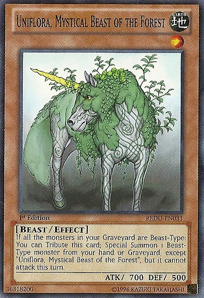 Uniflora, Mystical Beast of the Forest - REDU-EN031 - Common - 1st Edition