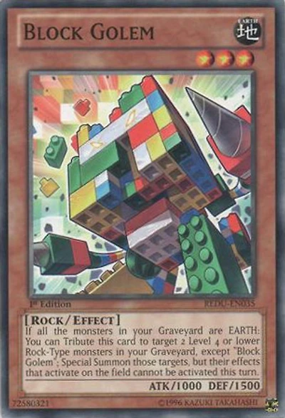 Block Golem - REDU-EN035 - Common - 1st Edition