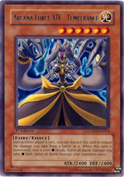 Arcana Force XIV - Temperance - LODT-EN014 - Rare - 1st Edition