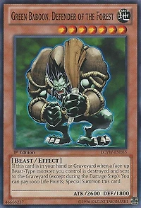 Green Baboon, Defender of the Forest - LCYW-EN165 - Common