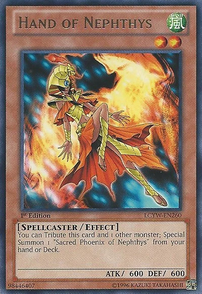 Hand of Nephthys - LCYW-EN260 - Rare - 1st Edition