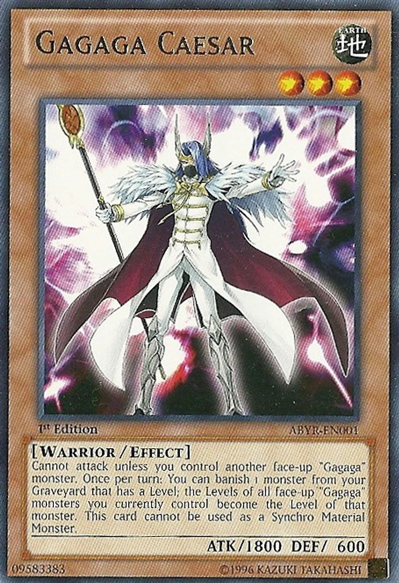 Gagaga Caesar - ABYR-EN001 - Rare - 1st Edition