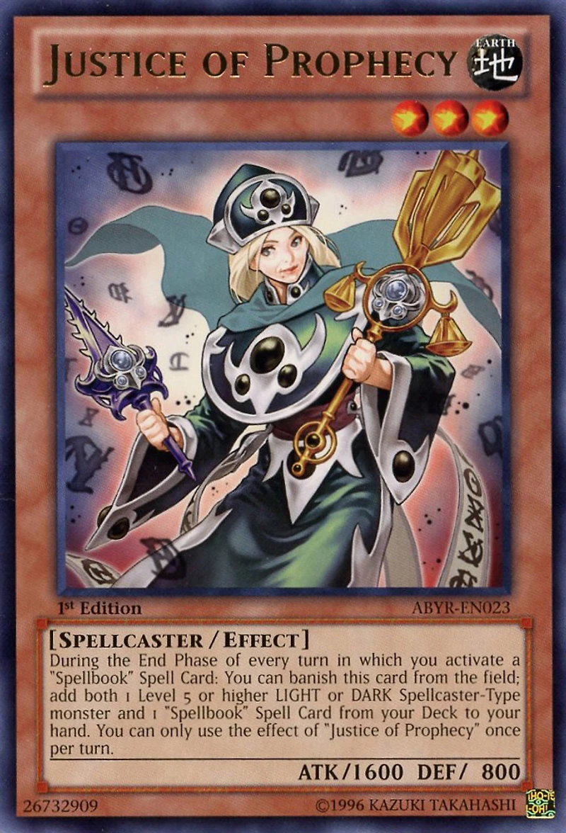 Justice of Prophecy - ABYR-EN023 Rare 1st Edition