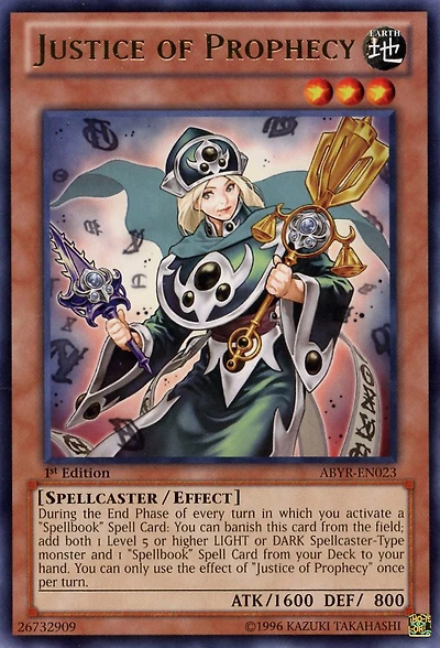 Justice of Prophecy - ABYR-EN023 Rare 1st Edition