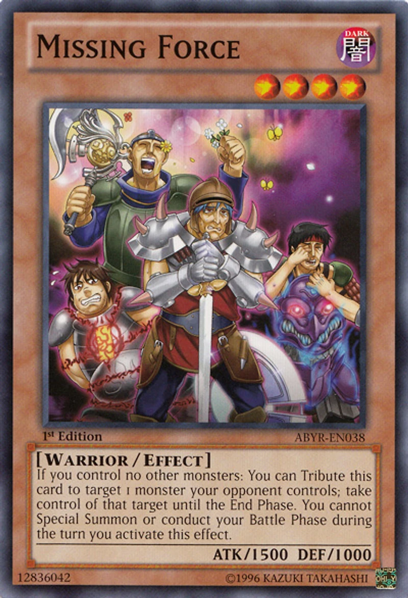 Missing Force - ABYR-EN038 - Common - 1st Edition