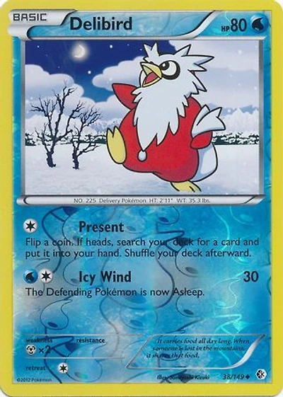 Delibird - 38/149 - Uncommon - Reverse Holo