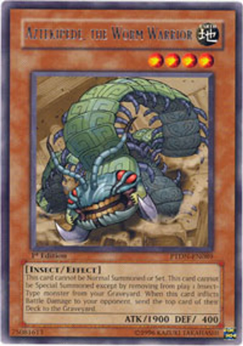 Aztekipede, The Worm Warrior - PTDN-EN089 - Rare - 1st Edition