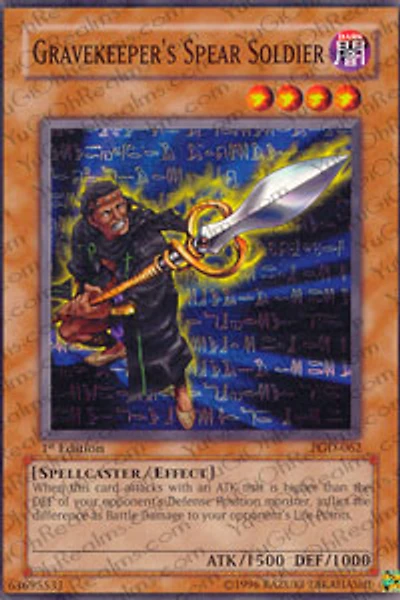 Gravekeeper's Spear Soldier - PGD-062 - Common - 1st Edition