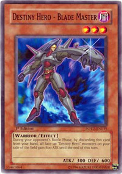 Destiny Hero - Blade Master - POTD-EN015 - Common - 1st Edition