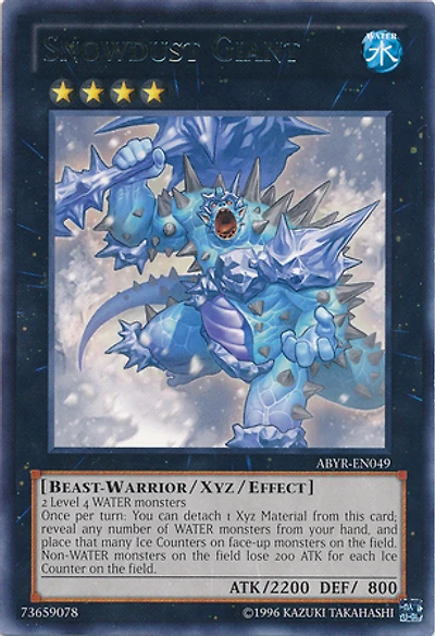 Snowdust Giant - ABYR-EN049 - Rare - Unlimited Edition