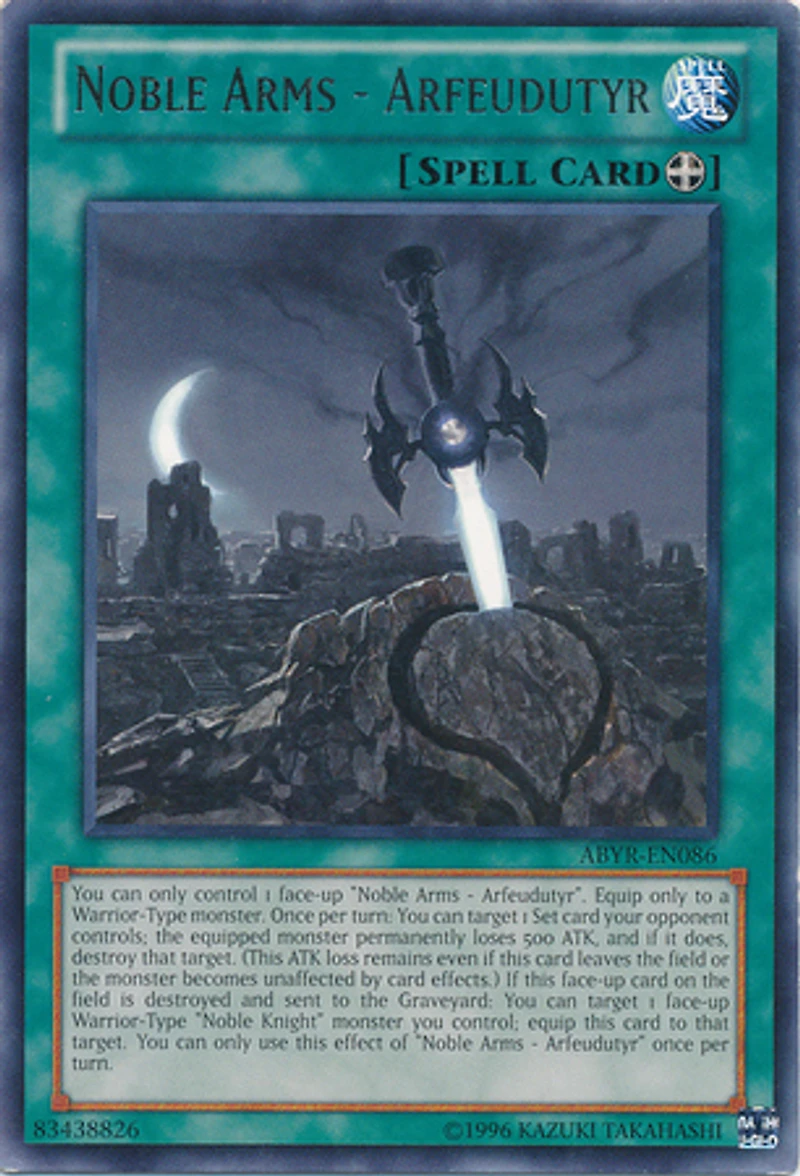 Noble Arms - Arfeudutyr - ABYR-EN086 - Rare - Unlimited Edition