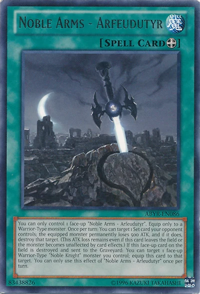 Noble Arms - Arfeudutyr - ABYR-EN086 - Rare - Unlimited Edition