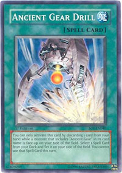 Ancient Gear Drill - SOI-EN040 - Common - 1st Edition