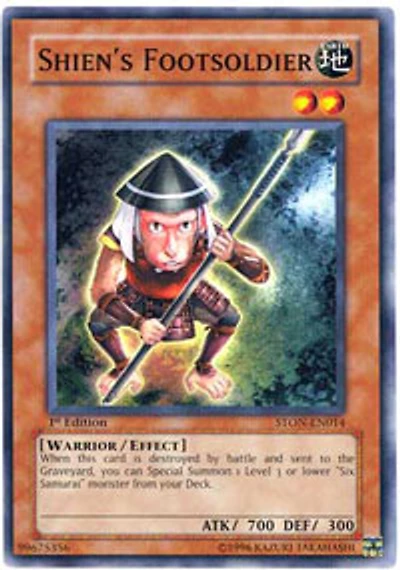 Shien's Footsoldier - STON-EN014 - Common - 1st Edition
