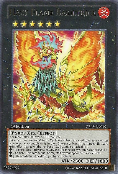 Hazy Flame Basiltrice - CBLZ-EN049 Rare 1st Edition