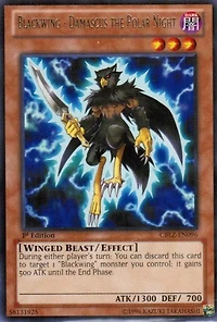 Blackwing - Damascus the Polar Night CBLZ-EN096 Rare 1st Edition