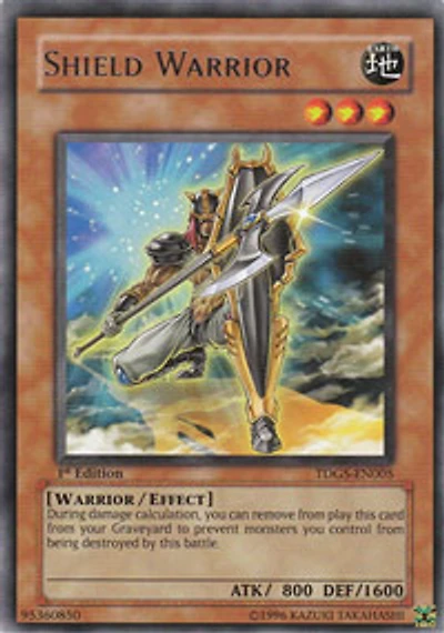 Shield Warrior - TDGS-EN005 - Rare - 1st Edition